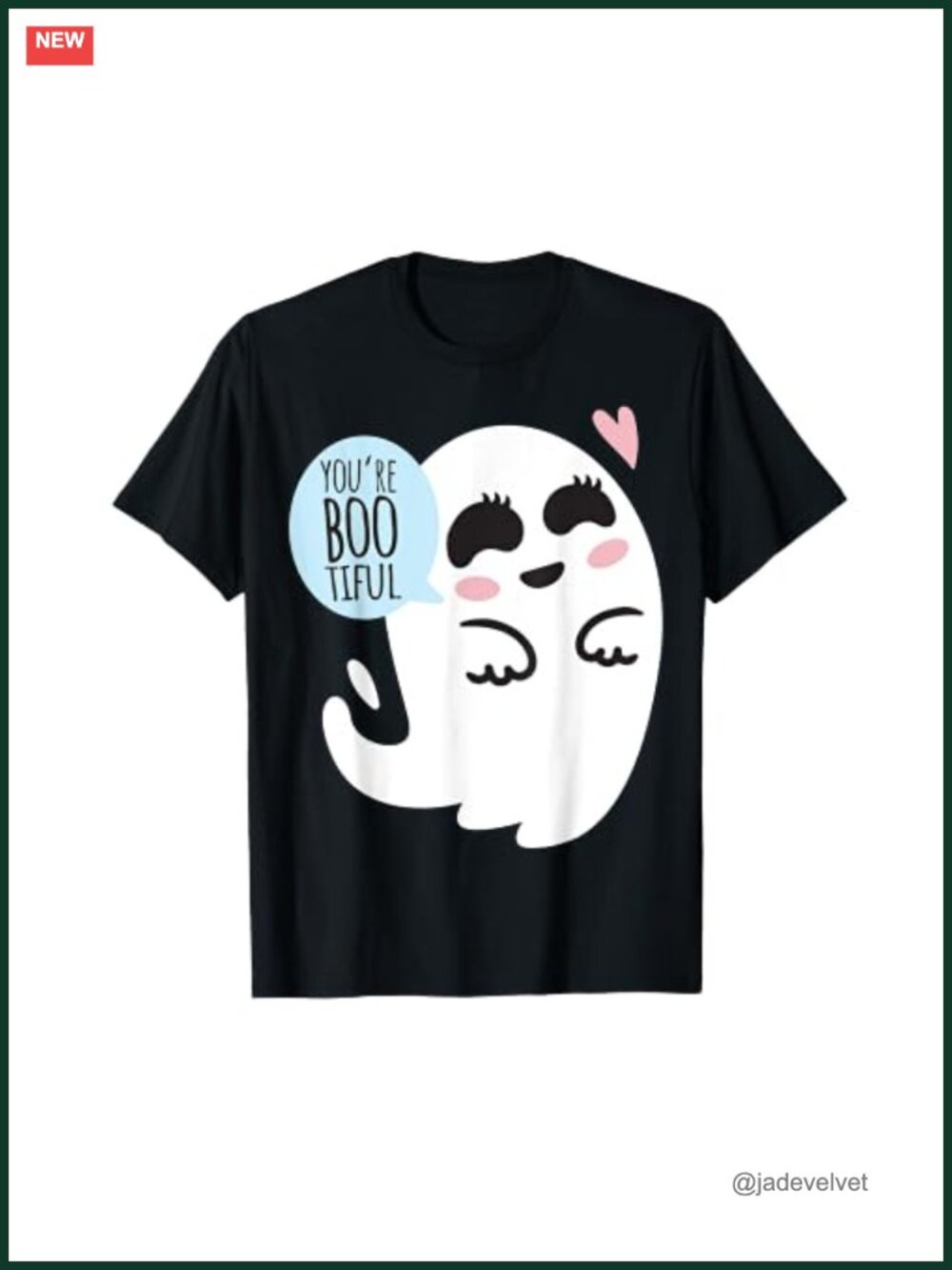 Funny Halloween Ghost Graphic T-Shirt Classic Fit Short Sleeve Party Tee